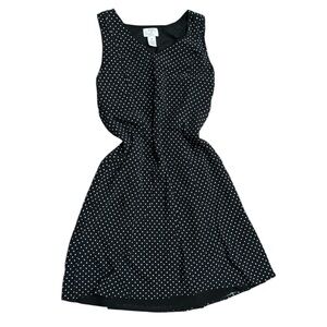 LOFT polka dot midi dress
